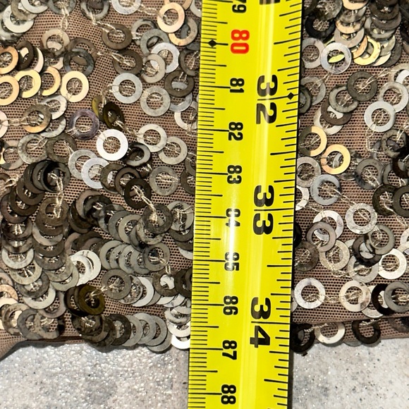 VINCE Gold & Champagne Sequin Mini Dress - Picture 9 of 14